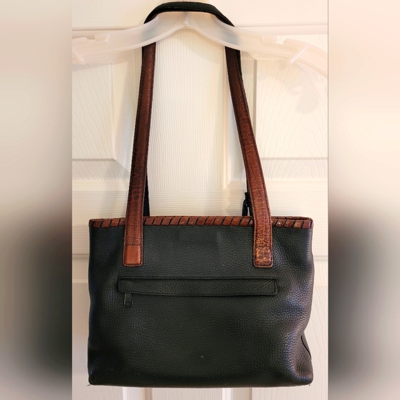 Vintage Brighton Pebbled Leather Shoulder Bag. Brown trim and hand1les. - Picture 2 of 13